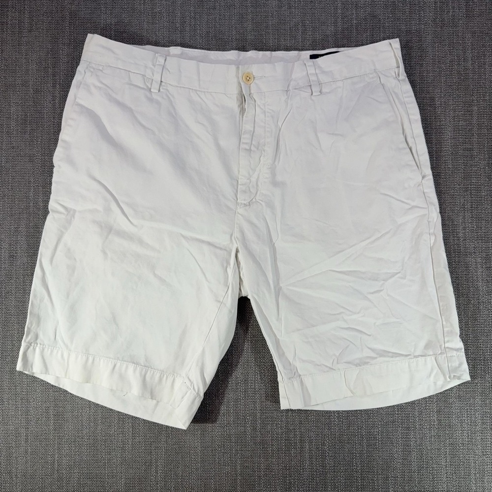 Polo Ralph Lauren Shorts Mens 35 White Chino Classic Fit Pima Cotton Casual